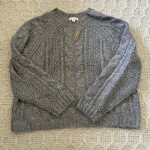 J. Crew Heather Gray Knit Pullover